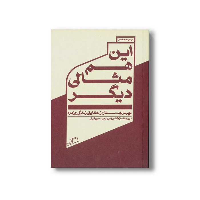 کتاب این هم مثالی دیگر (چهار جستار از حقایق زندگی روزمره) اثر دیوید فاستر والاس ترجمه معین فرخی نشر اطراف