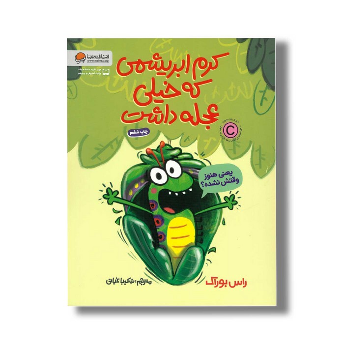 کتاب کرم ابریشمی که خیلی عجله داشت اثر راس بوراک ترجمه شکیبا غیاثی نشر مهرسا