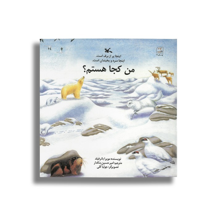 کتاب اینجا پر از برف است اینجا سرد و یخبندان است (من کجا هستم) اثر مویرا باترفیلد ترجمه امیرحسین بنکدار نشر کانون پرورش فکری کودکان و نوجوانان