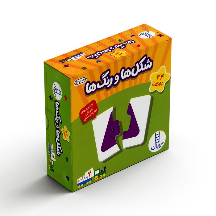 جورچین شکل ها و رنگ ها (24 عددی) نشر نردبان